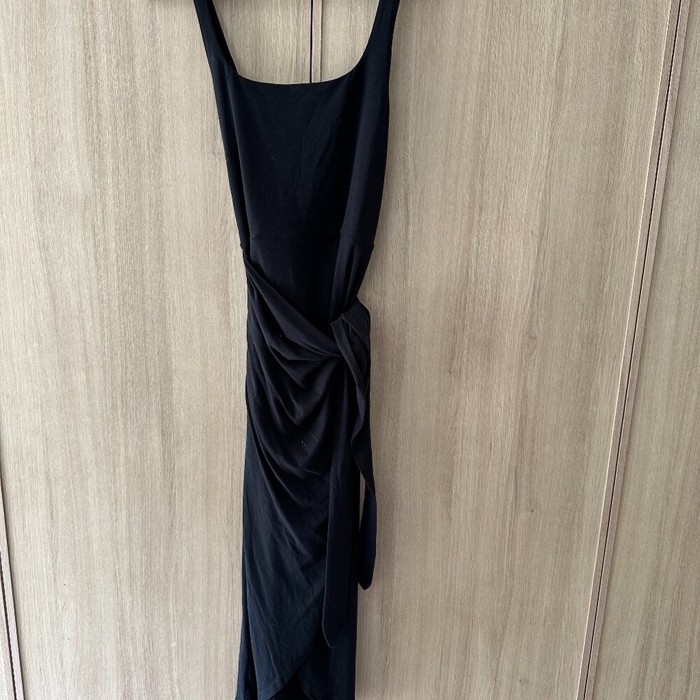 Wilfred Free Saturn Wrap Dress - black, large, EUC